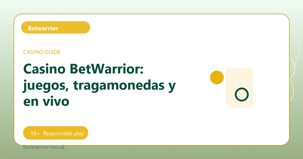 Casino BetWarrior: juegos, tragamonedas y en vivo - Betwarrior guide